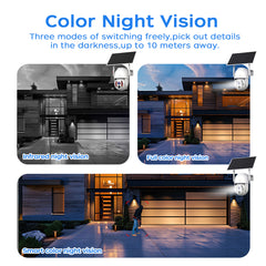 G4Q3-U Solar Outdoor PTZ WiFi Security Camera – Auto Tracking, Color Night Vision