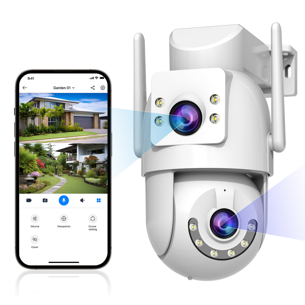 Jooan W3-U Dual Lens Outdoor Waterproof Security Camera