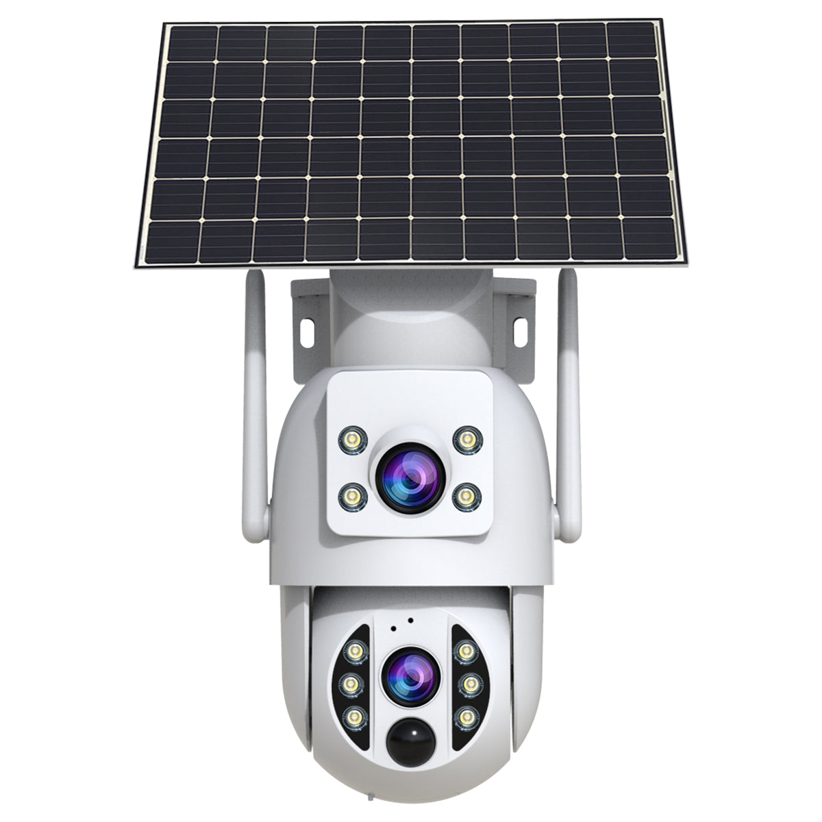 S3-U Solar Outdoor Dual-Lens PTZ WiFi Security Camera – Auto Tracking, Color Night Vision