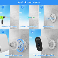 S7-U Wireless Battery Security Camera | Color Night Vision, 2-Way Audio, PIR Motion Detection