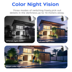 S7-U Wireless Battery Security Camera | Color Night Vision, 2-Way Audio, PIR Motion Detection
