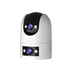 W6-U Dual Camera PTZ WiFi Security Camera with Two-Way Call & Night Vision